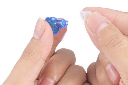 Rechargeable Digital Hearing Aids In-Ear Invisible Sound Voice Amplifier-Red and Blue
