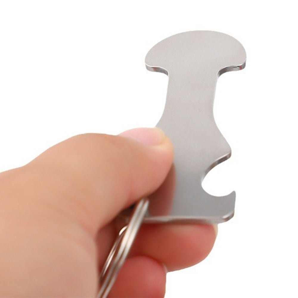 6Pcs Set Versatile Keychains Shopping Trolley Key Bottle Opener