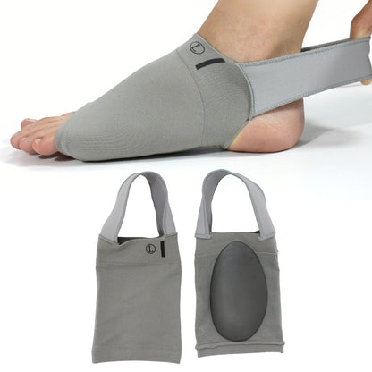 Arch Support Soft Pad Brace Sleeve Ankle Foot Wrap For Feet Flat-Grey