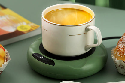USB Coffee Mug Warmer With Adjustable Temperature Cup Warmer For Office-Green