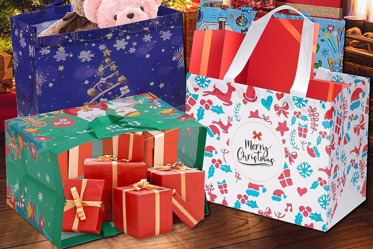 12 Piece Christmas Gift Bags