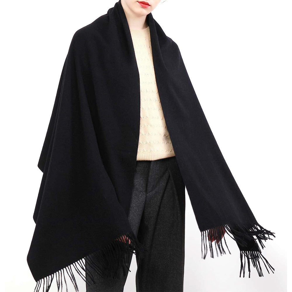 Winter Scarf for Women Shawls Wraps for Evening Dresses Large Warm Soft Scarves-Black