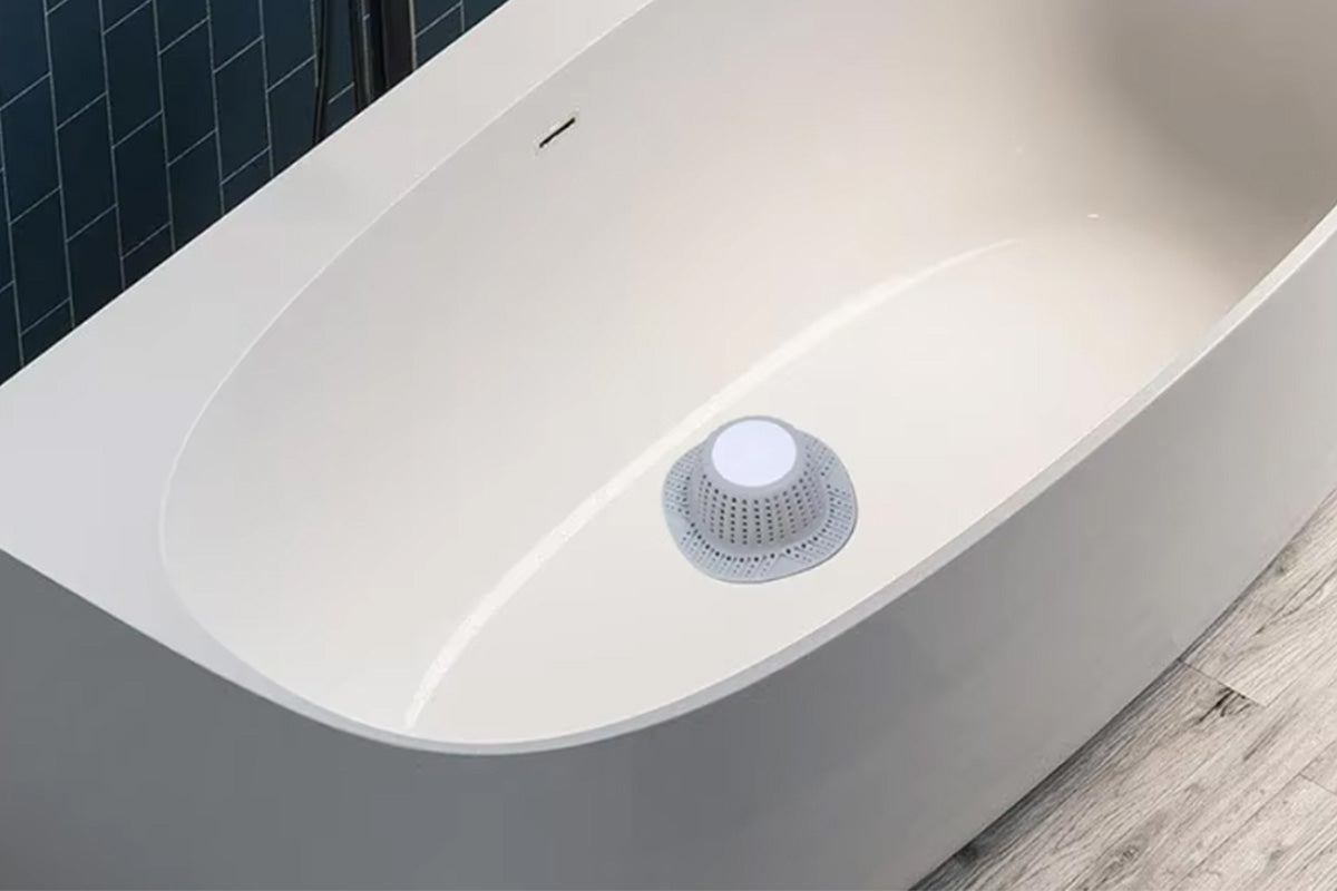 Bathtub Drain Hair Catcher Silicone Shower Hair Catcher for Pop Up and Regular Drains