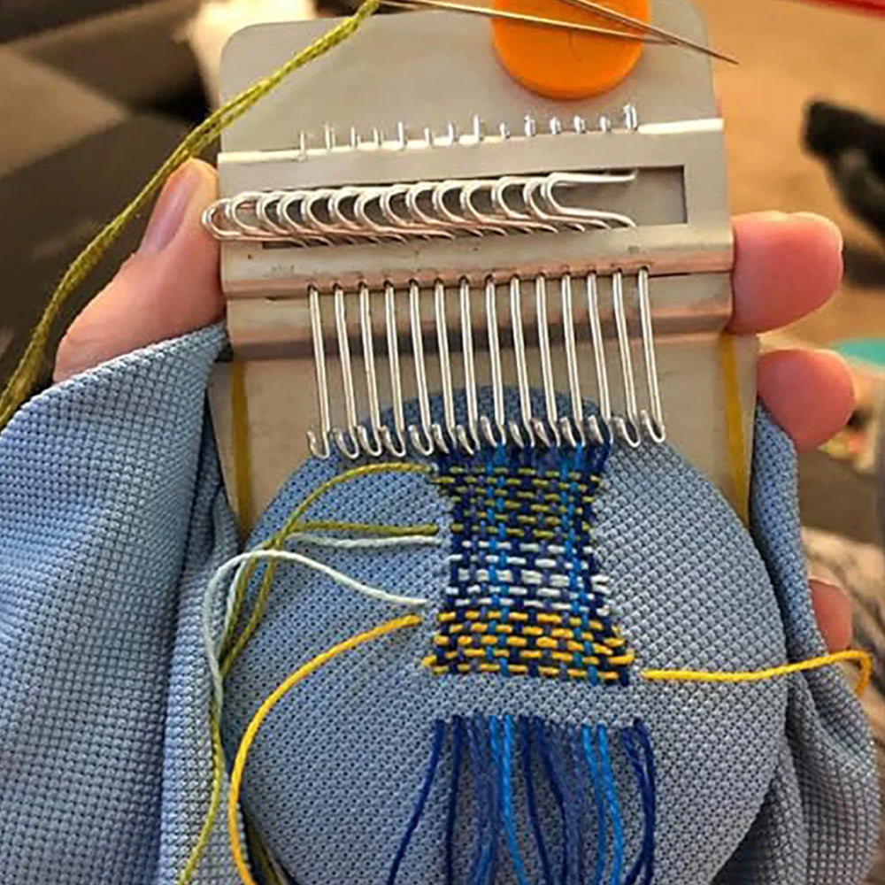 Mini DIY Darning Weaving Loom Kit for Clothes Repair
