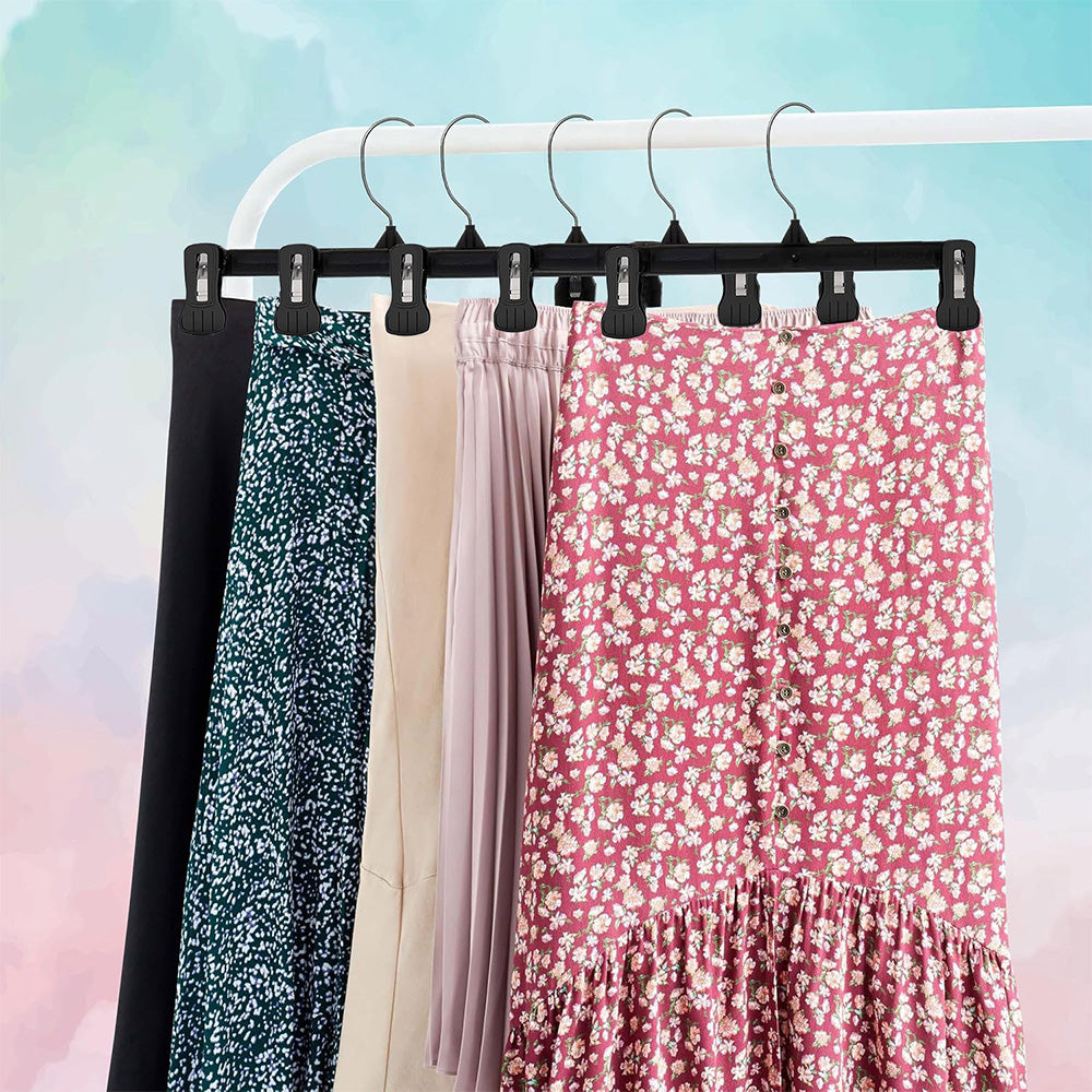 12 Piece 360 Degree Rotating Clothes Hangers with Adjustable Clips