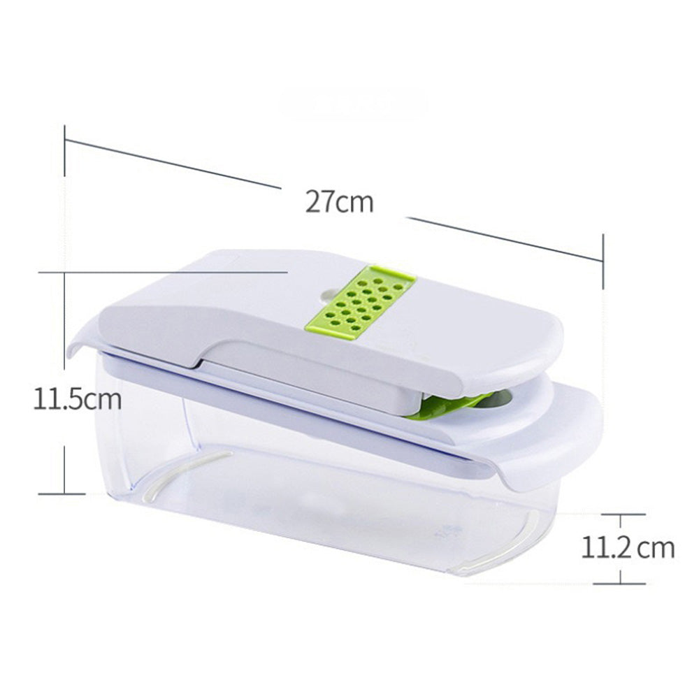 Vegetable Chopper with Container Mandoline Slicer for Kitchen Salad Prep-Green