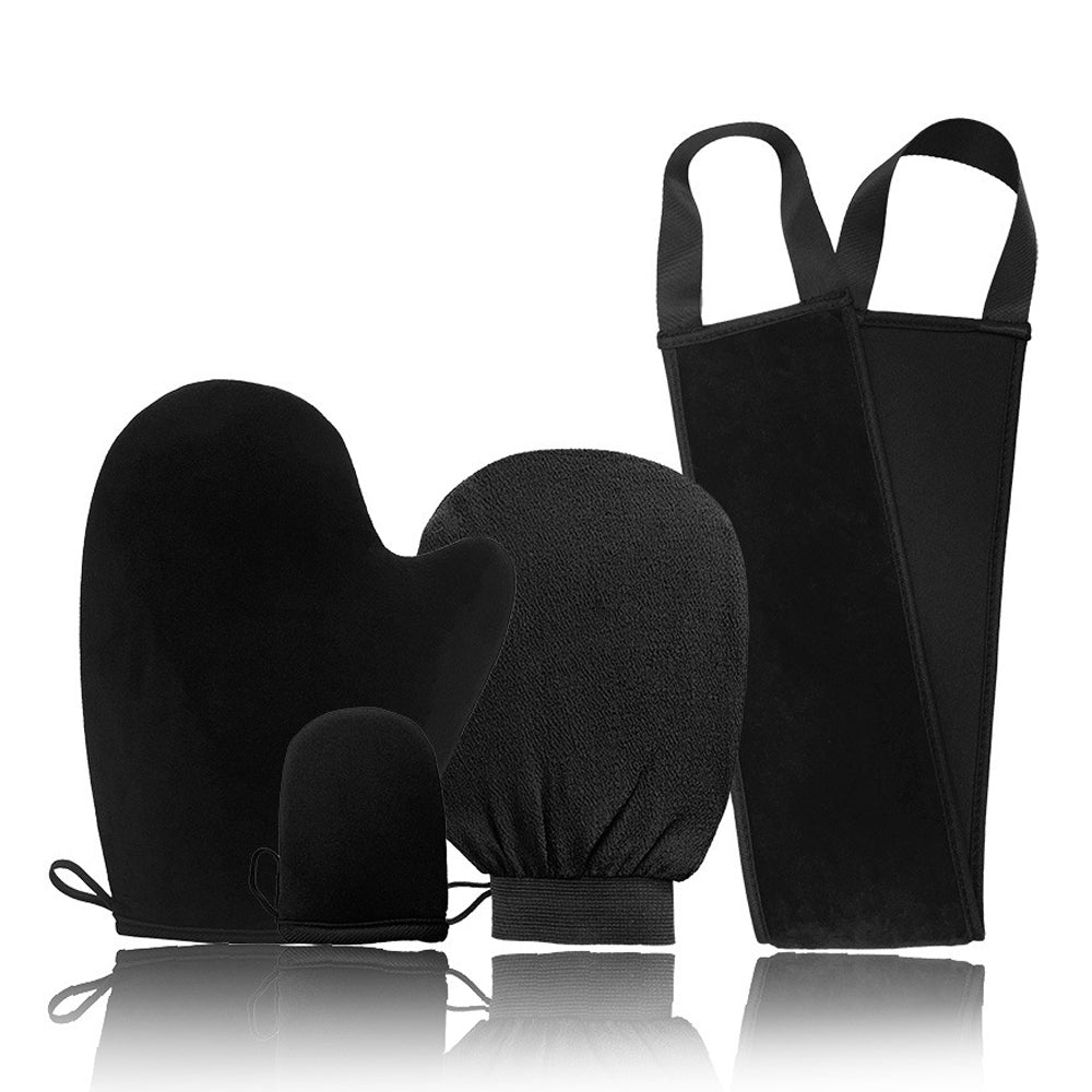4Pcs Back Tanning Applicator Velvet Body Lotion Applicator for Self Tanner