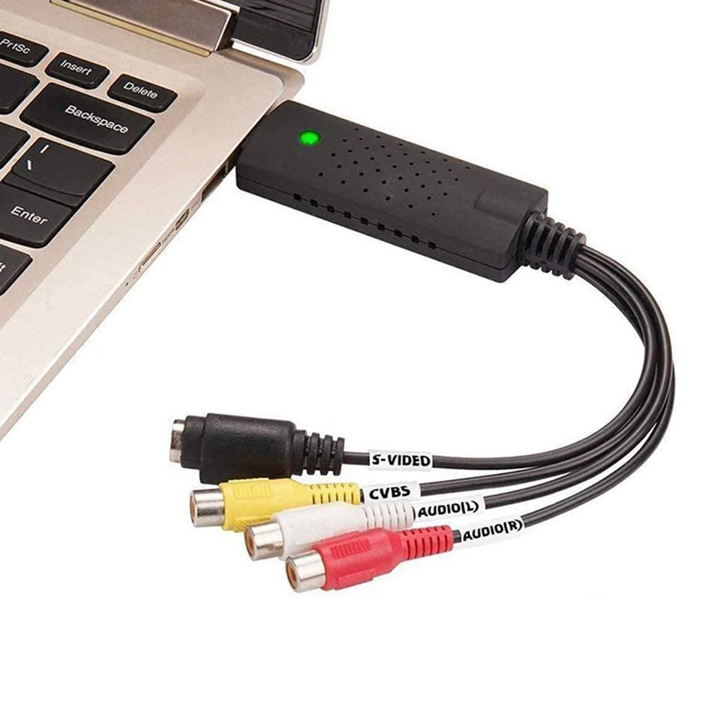 USB 2.0 Audio Video Adapter VHS to DVD VCR PC HDD Converter Digital Capture Card Adapter