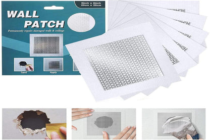 2 Pack Drywall Patch Kit 8 Inch with Self-Adhesive Mesh