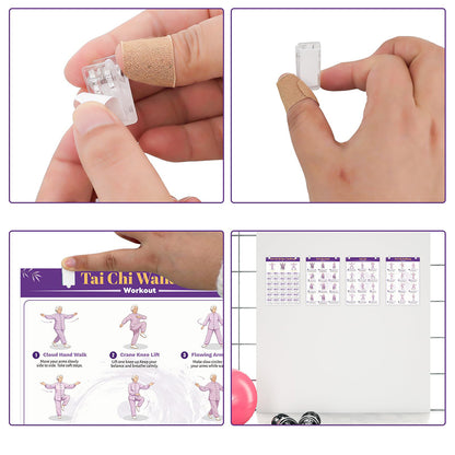 4 Pack 21x30cm Tai Chi Yoga Exercise Posters
