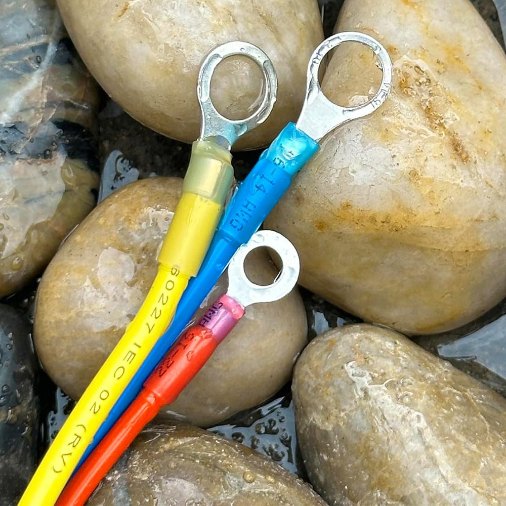 250Pcs Set Heat Shrink Wire Connectors Water Resistant Electrical Crimp Terminals Set