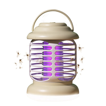 Portable Electric Mosquito Lamp USB Mosquito Zapper Killer Trap Khaki