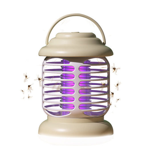 Portable Electric Mosquito Lamp USB Mosquito Zapper Killer Trap Khaki