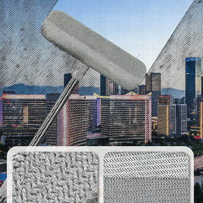 Double Sided Window Screen Cleaner Tool 82cm Long Handle Cleaning Brush