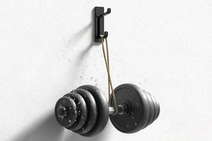 8Pcs Self Adhesive Wall Hook Double Hook Hanger Home Kitchen Bathroom Hanger Cabinet Tool