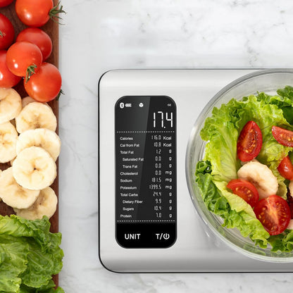 Kitchen Food Scale with Nutritional Calculator and 19 Neutrons Tracking