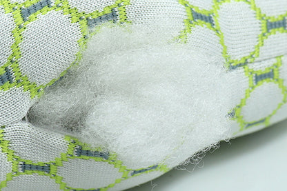 2Pcs Square Ear Piercing Pillow for Side Sleepers with Central Ear Hole-Green