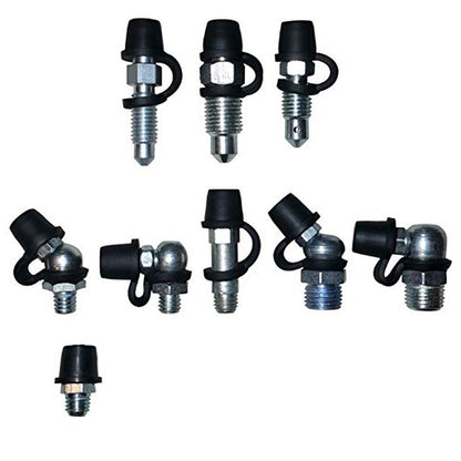 40 Piece Universal Rubber Brake Bleeder Screw Dust Caps