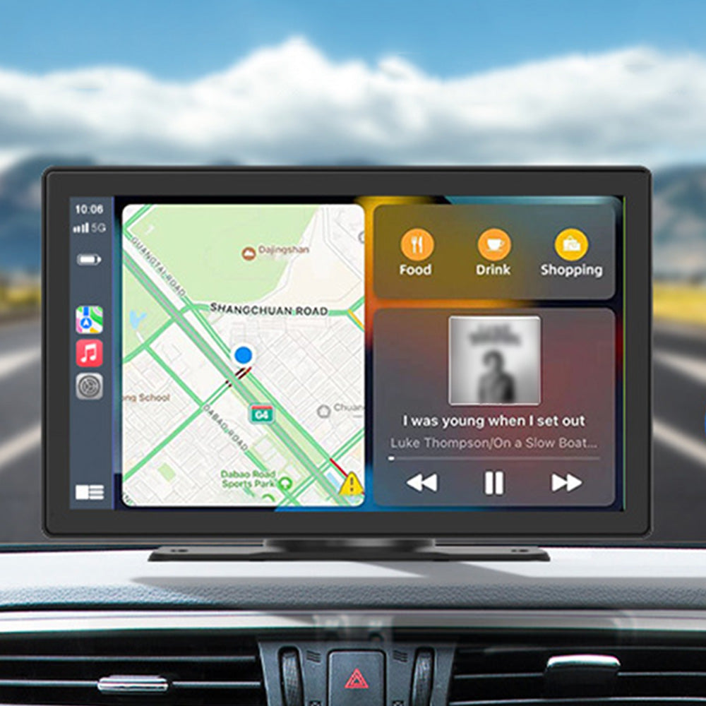 9 Inch CarPlay Screen 4K Dashcam Front Rear Camera