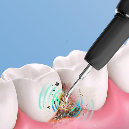 5-Mode Ultrasonic Eletric Teeth Cleaner Tartar Plaque Calculus Remover Black