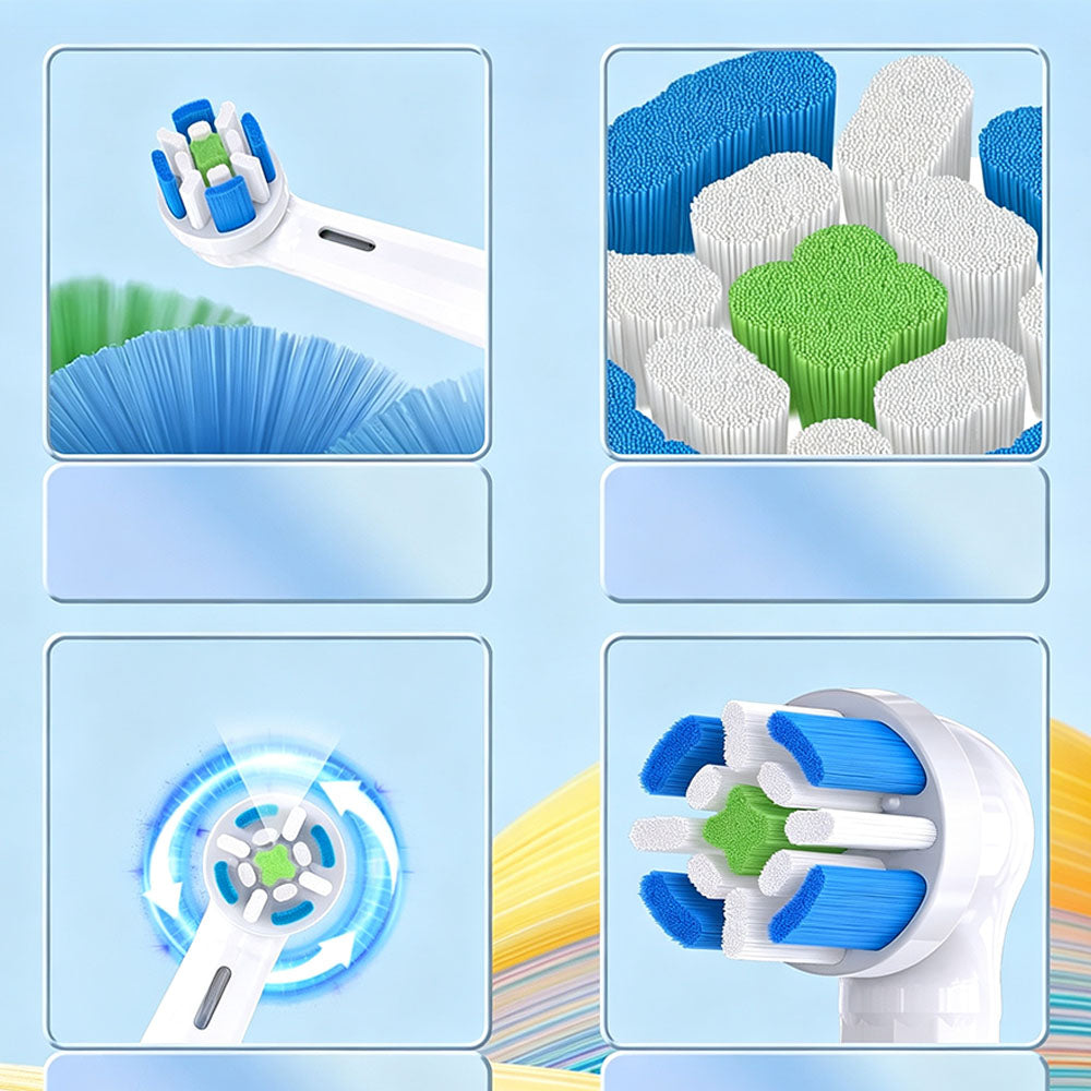 4Pcs Replacement Toothbrush Heads Compatible with OralB io Series-White