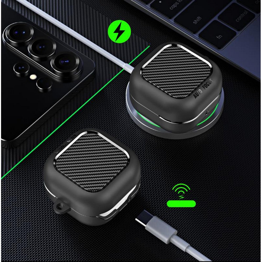 2Pcs Earbuds Case for Samsung Galaxy Buds 4 Pro Galaxy Buds 4 Case with Carabiner