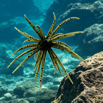 2 PCS Lifelike Floating Sea Urchin Soft Bait- Green