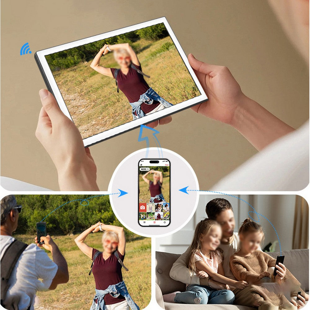 10in Digital Picture Frame with 32GB Memory IPS Touch Screen Digital Photo Frame