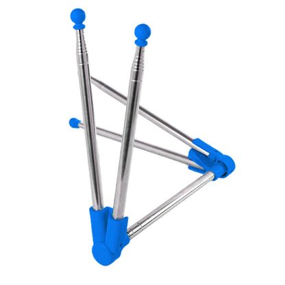 Portable Travel Garment Rack Folding Clothes Rack for lightweight Clothing Blue