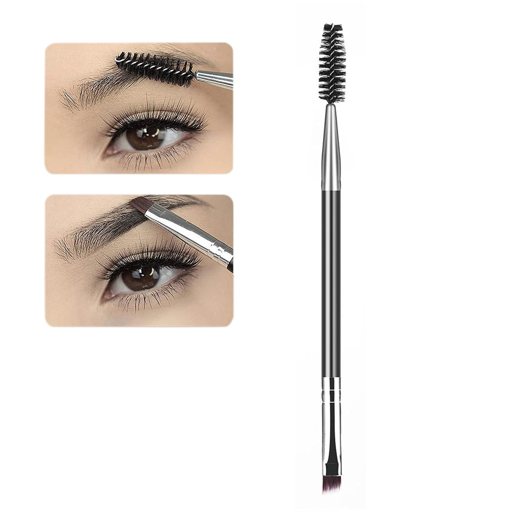 3Pcs Set Eye Makeup Tools Dual-Head Eyebrow Brush Eyelash Separator Brow Comb Lash Spoolie Brush
