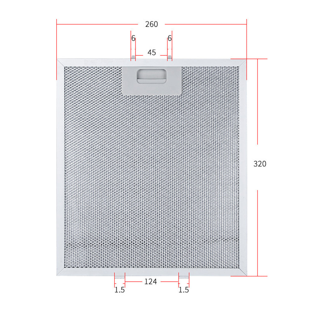 3 Pack 5-Layer Aluminum Range Hood Filter Mesh Replacement