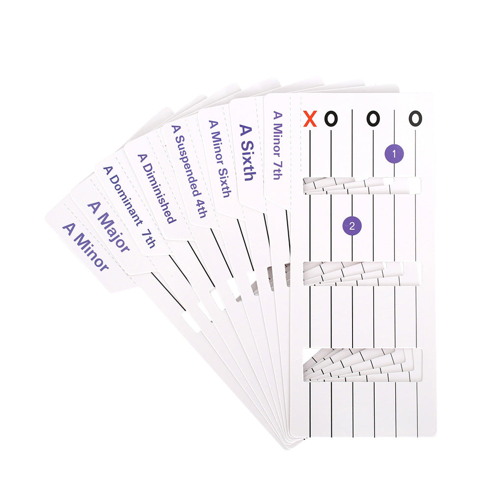 56 Counts Guitar Chords Cards Fretboard Chord Flashcards for Guitar Beginners