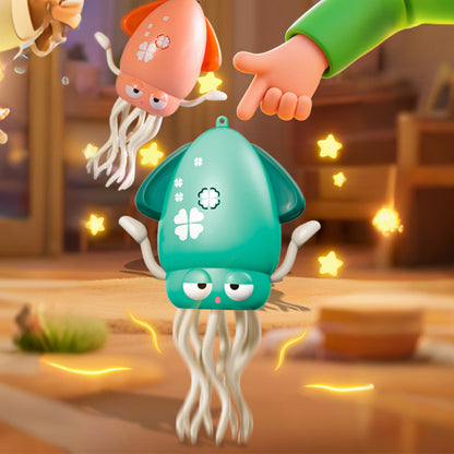 Dancing Electric Octopus Toy â€?Crawling Musical Squid for Tummy Time Green