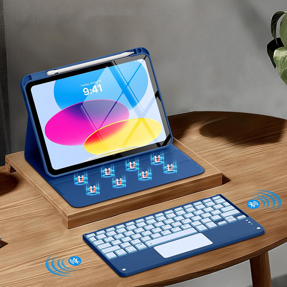 Keyboard Case with Touchpad for iPad 10th and 11th Gen  - Navy