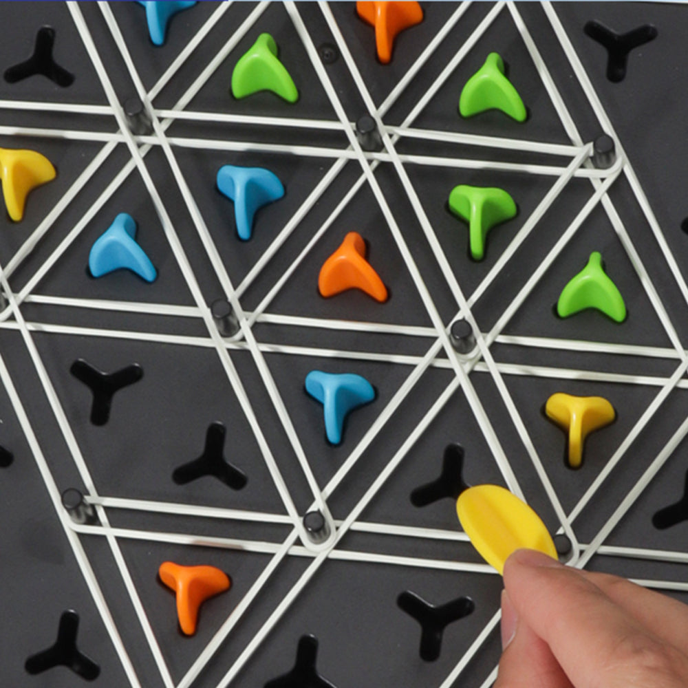 Funny Chain Triangle Chess Game Desktop Puzzle Board Game Territory Capture Toys