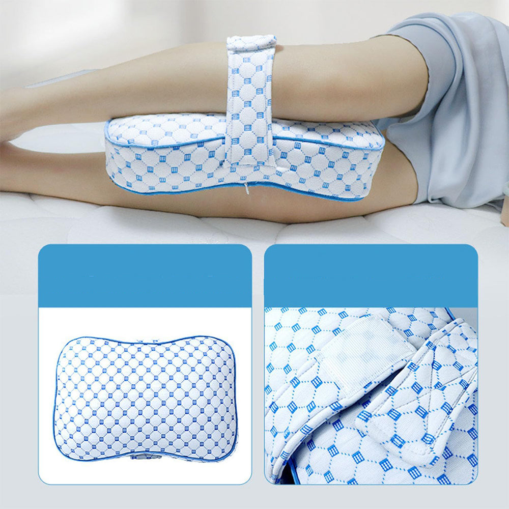 Knee Pillow for Side Sleeping-Blue