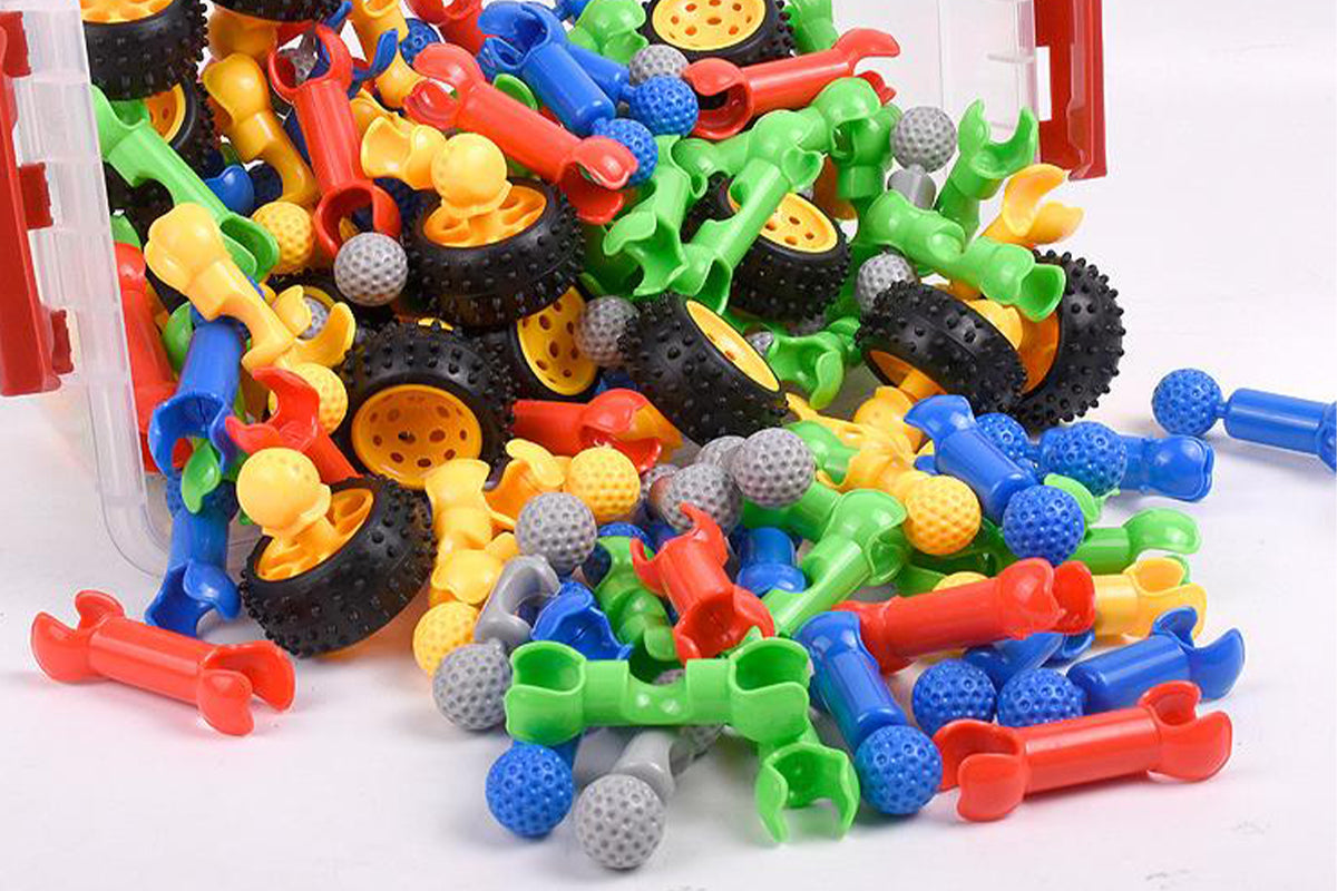 170Pcs Building Toys for  Toy Box Storage Building Blocks Christmas Gifts Birthday Gifts for Boys Girls
