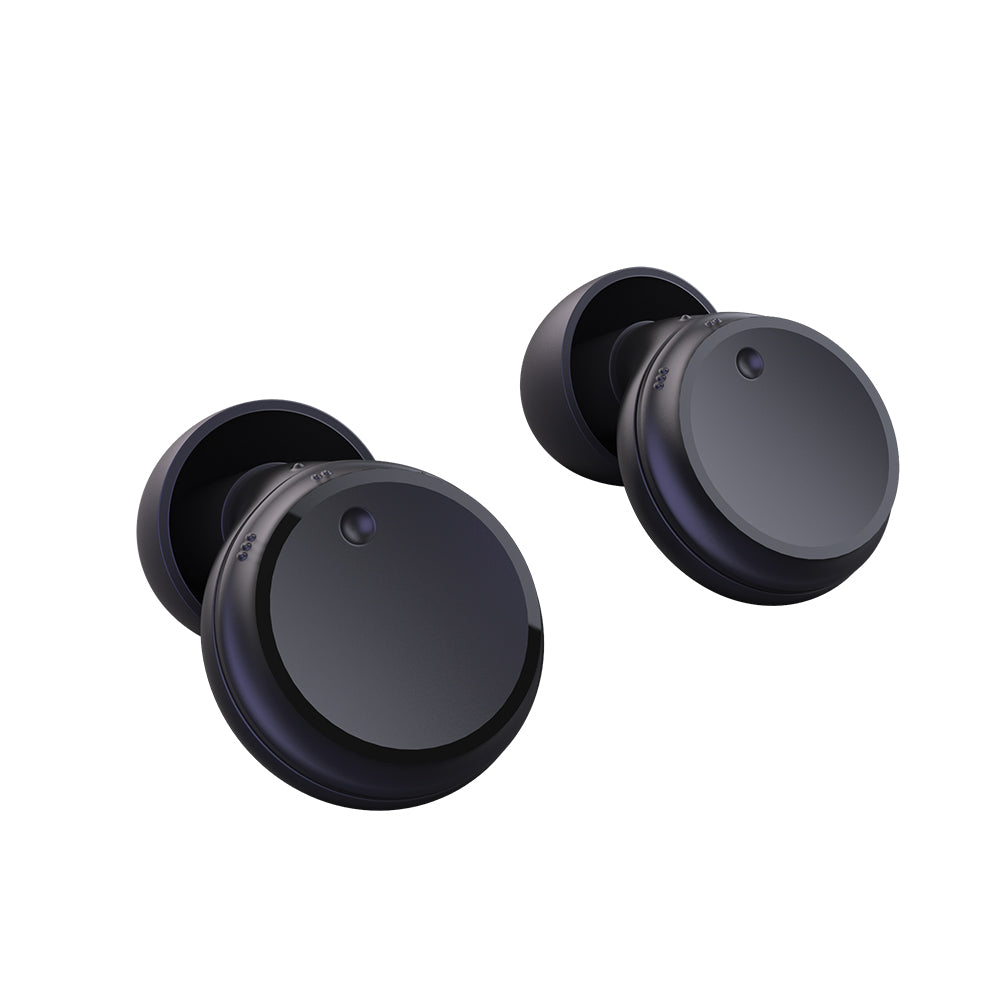 Pair of Silicone Ear Plugs Hearing Protection Sleeping Earplugs for Noise Cancelling Black