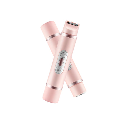 Double-Head Hair Trimmer 2-in-1 Lady Shaver - Pink