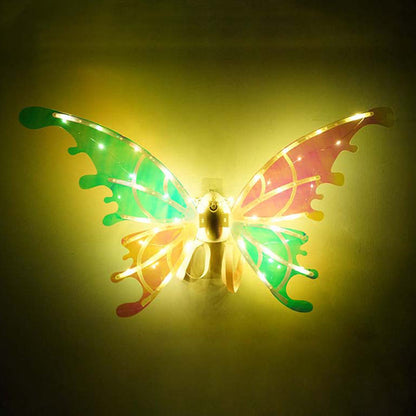 Electric Butterfly Wings LED Luminous Elf Wings with Music Glowing Shiny Dress Up Props
