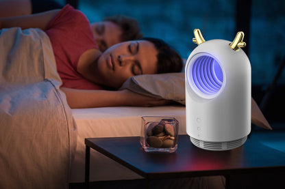 Bug Zapper Outdoor And Indoor USB Rechargeable Mosquito And Fly Killer Lamp-White
