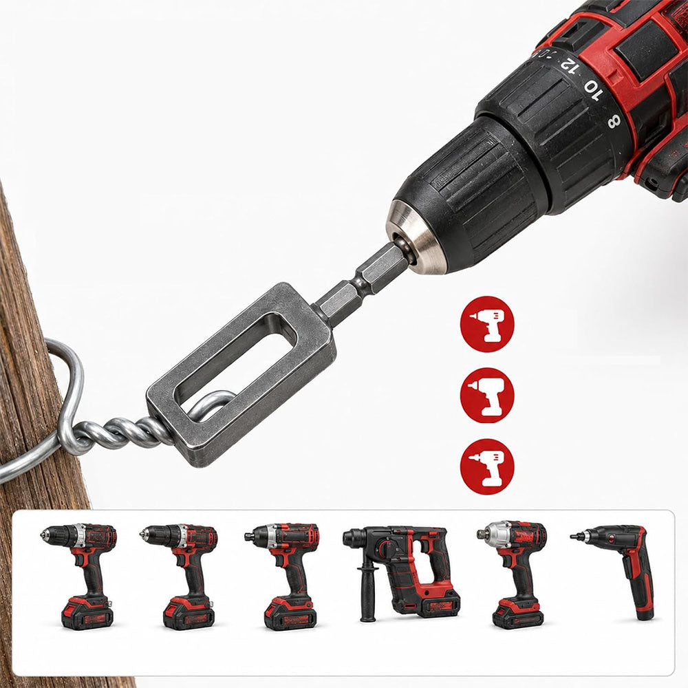 2Pcs Carbon Steel Wire Twister Tools for Drill