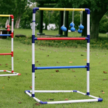 Ladder Toss Game Set with 6 Balls Ladder Ball Toss Toys for Indoor Outdoor