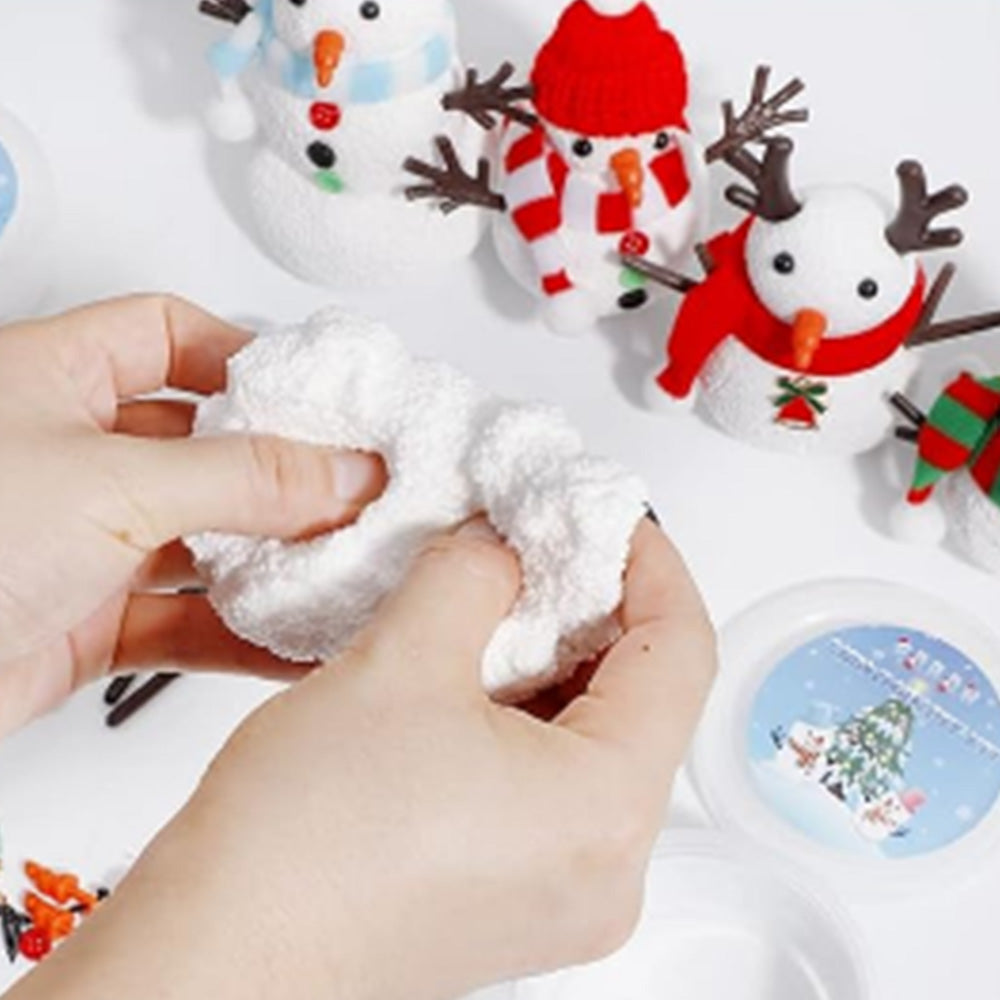 Build a Snowman Kit Christmas Snowman Crafts for Kids Modeling Clay Snowman DIY Kit Xmas Toys