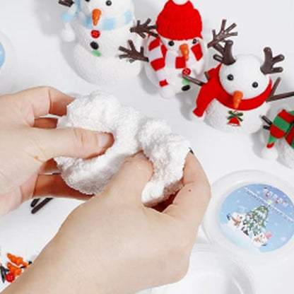Build a Snowman Kit Christmas Snowman Crafts for Kids Modeling Clay Snowman DIY Kit Xmas Toys