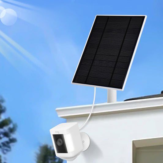 Solar Panel for Ring Camera ¨C USB-C Charging Adjustable Outdoor Security Accessory