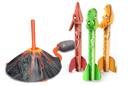 Dinosaur Rocket Launcher Toy Set Outdoor Fun Little Ones Toys for Boys and Girls Birthday Gift