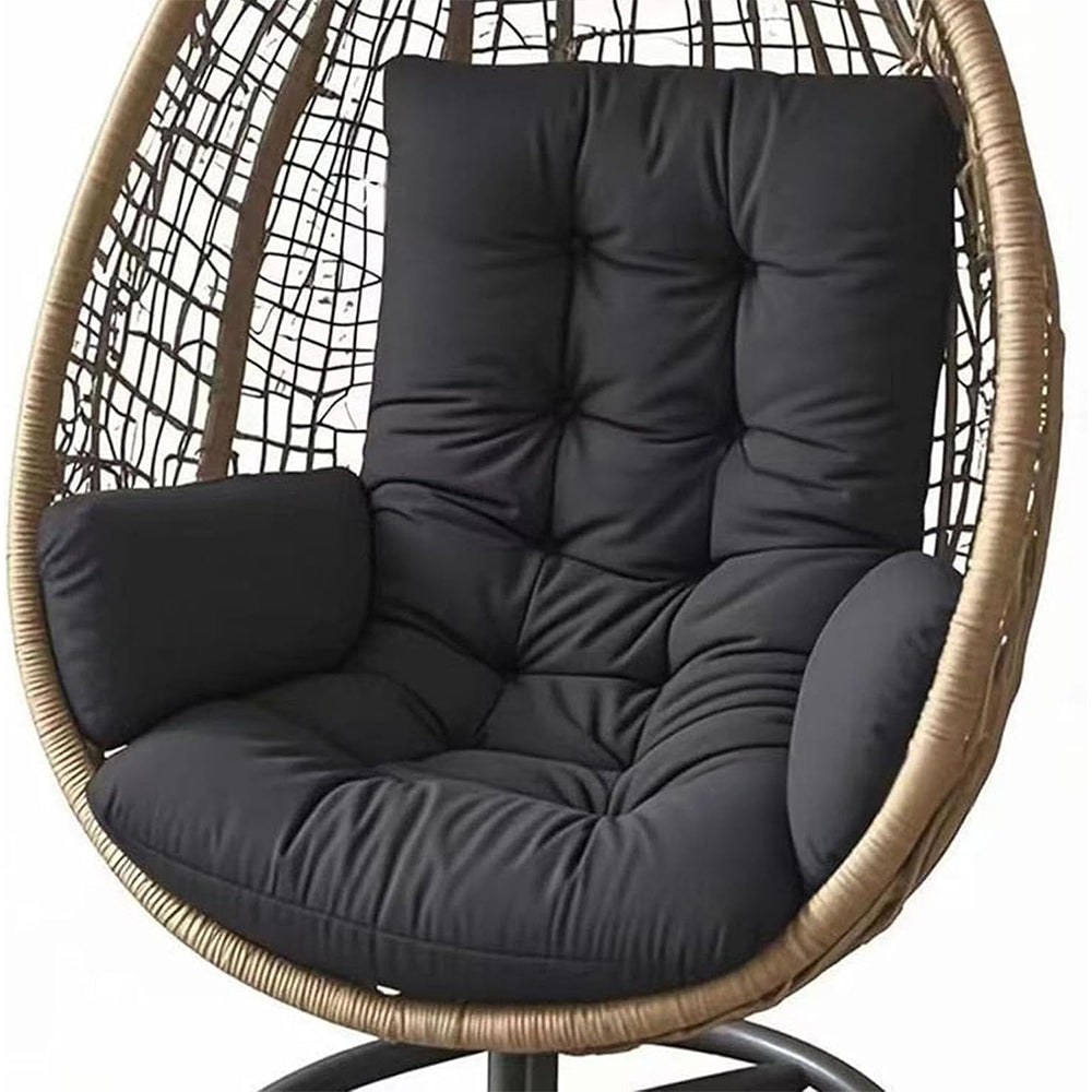 120x60cm Hanging Chair Cushion Pad-Black