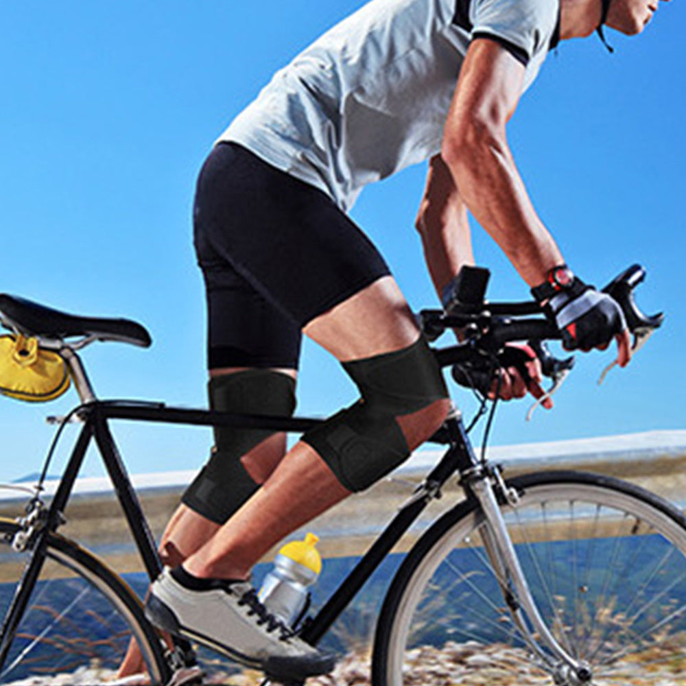 Pair of Adjustable Knee Pads Knee Stabilizer Braces with Springs