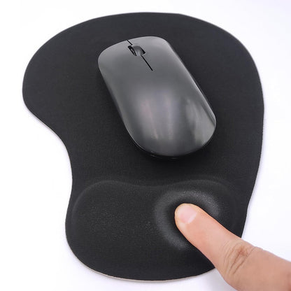 Non Slip Ergonomic Mouse Pad With Wrist Rest Silicone Wrist Support Mouse Mat For Computer-Black